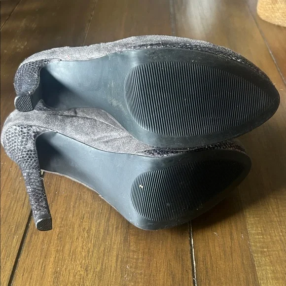 Sofia Vergara Womens Boots Gray Flame Stiletto Booties Size 6 - Picture 5 of 8